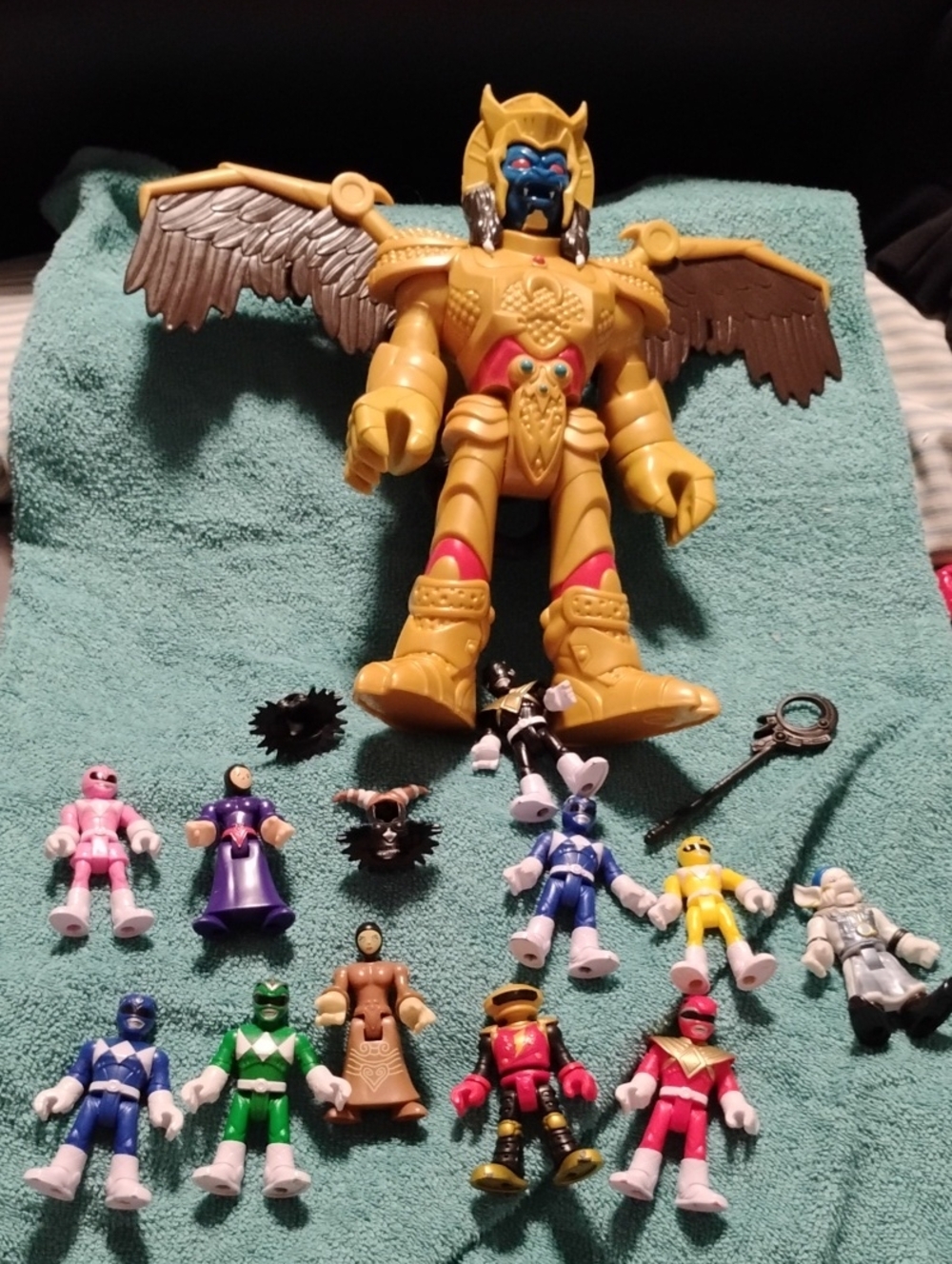 Imaginext Power Rangers 14 To 15 Pc Ultimate Figure Lot - Goldar Rita 7 Rangers